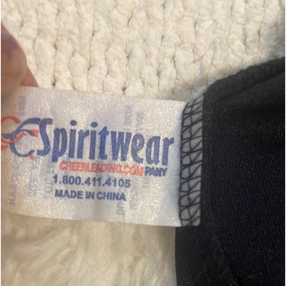 Spiritwear cheerleading athletic shorts panties black nylon size Medium AM Small - Picture 5 of 5